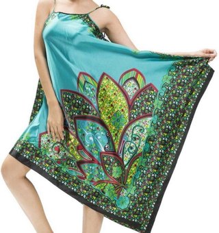 Vestido camisón satén estampado floral