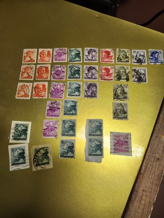 Francobolli della serie Michelangiolesca