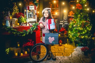Decorado Fotográfico Navidad Mercadillo