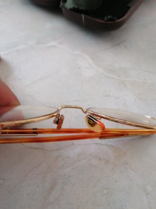 Occhiali da vista oro e arancio