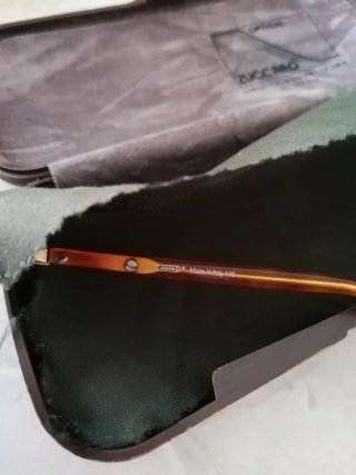 Occhiali da vista oro e arancio