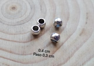 700 Bolas Aleación Plata para Pulseras