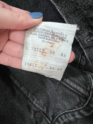Cazadora vaquera Levis negra