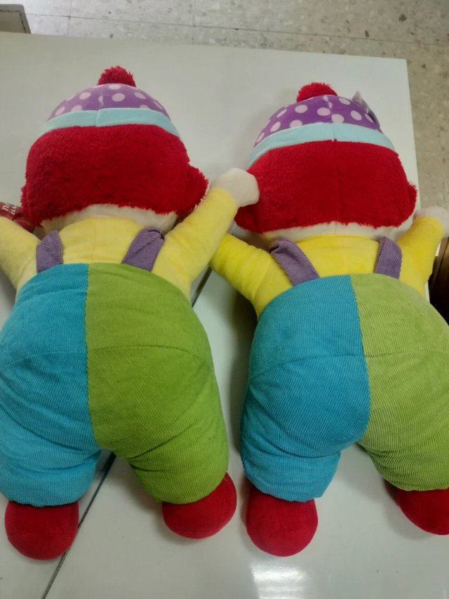Pack 2 peluches payasos 50cm