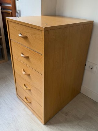 Cajonera de madera 5 cajones