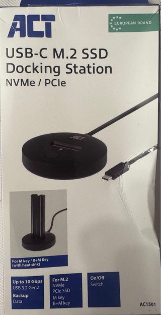 ACT AC1501 Docking Station SSD M.2 NVMe/PCIe