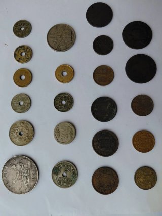 Lote de monedas antiguas