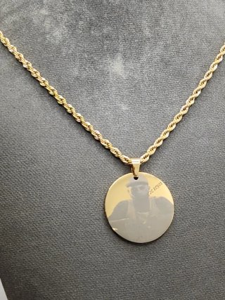 Medalla reversible Jc Reyes Chapada en Oro