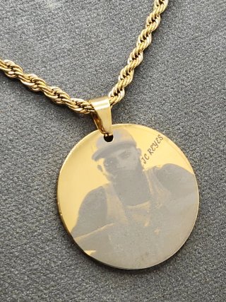 Medalla reversible Jc Reyes Chapada en Oro