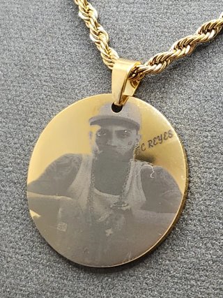 Medalla reversible Jc Reyes Chapada en Oro