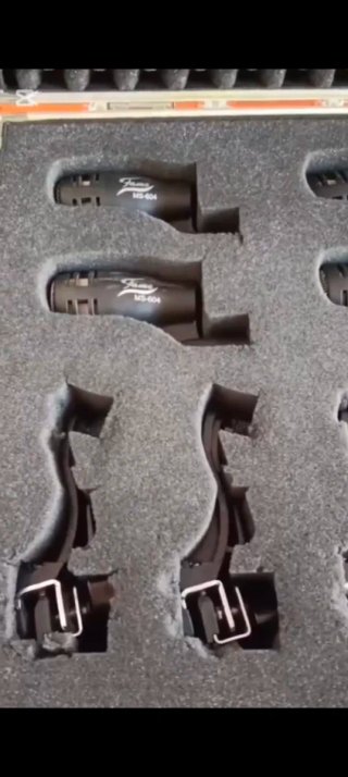 Maletín de microfonía, batería Maletín cableado