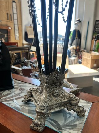 Lámpara de mesa estilo Hollywood Regency