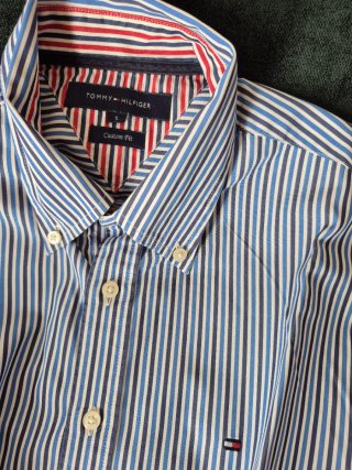 Camisa Tommy Hilfiger Talla S Rayas