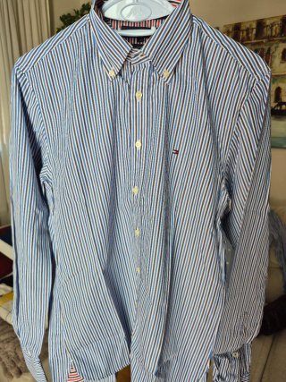 Camisa Tommy Hilfiger Talla S Rayas