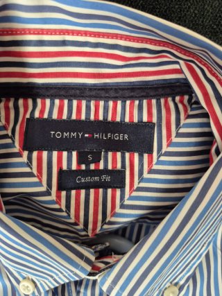 Camisa Tommy Hilfiger Talla S Rayas