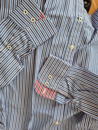 Camisa Tommy Hilfiger Talla S Rayas