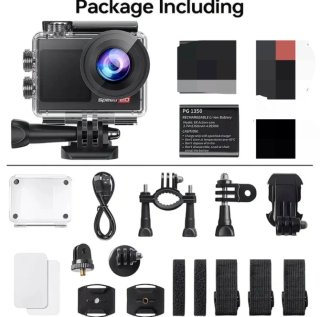 Cámara Deportiva 4K con Accesorios