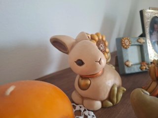 Candela Thun Arancione Decorata
