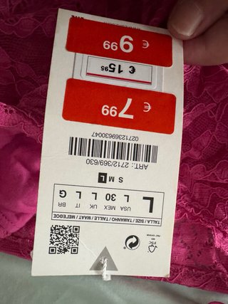 Top Corsetero Encaje Fucsia Talla L