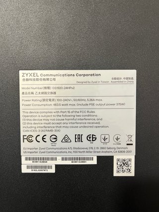 Switch Zyxel GS1910-24HP PoE v2.0