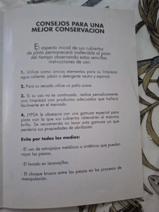 Cubertería Plata Maciza Dalia 7kg.Regalo cubertero