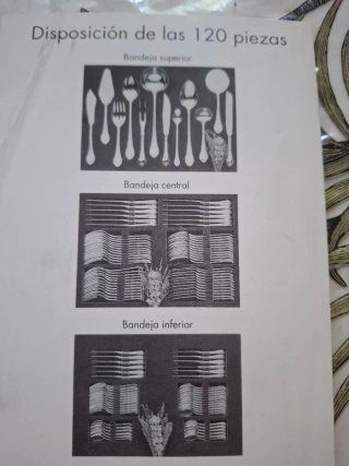 Cubertería Plata Maciza Dalia 7kg.Regalo cubertero