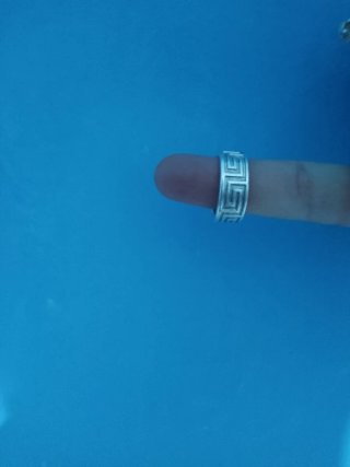 Anillo Plata Ley Hombre Diseño Griego