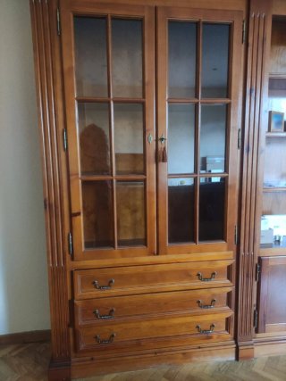 Mueble de salón esquinero de madera