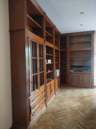 Mueble de salón esquinero de madera