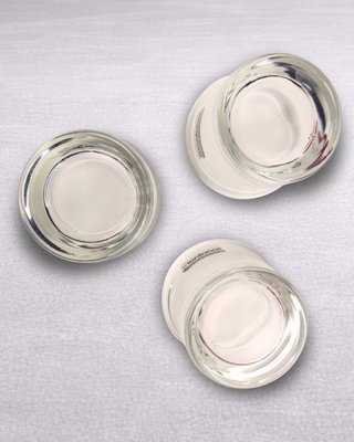 Set Portacandele in Cristallo IKEA con Candele Decorative