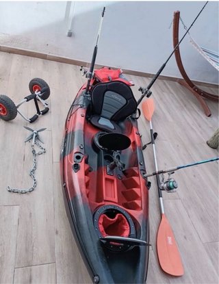 Carro kayak y ancla