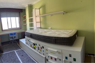 Habitación juvenil 2 camas y almacenaje