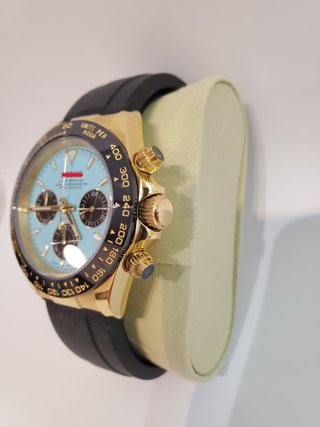 Reloj Seiko MOD Alcaraz Oro y Turquesa daytona