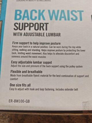 Faja Lumbar HoMedics Talla Única