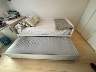 Cama doble para dormitorio juvenil