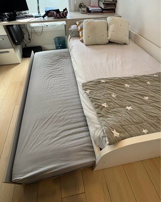 Cama doble para dormitorio juvenil