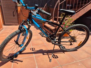 Bicicleta Montaña 24 Rockrider 500 Azul