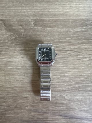Reloj Negro y Plateado