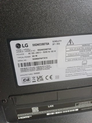 Smart TV LG 55 Pantalla Rota