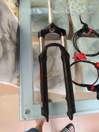 Lote horquilla y manillar bici
