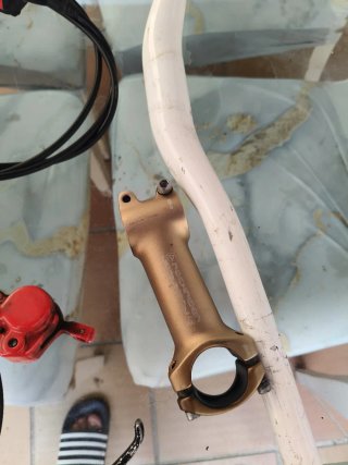 Lote horquilla y manillar bici