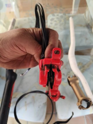 Lote horquilla y manillar bici