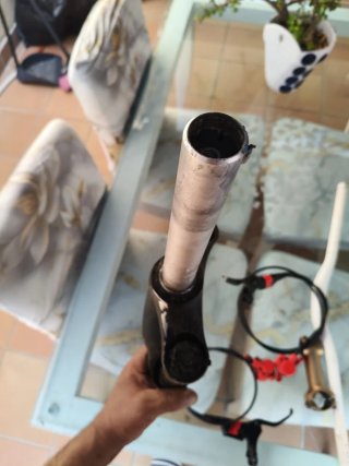 Lote horquilla y manillar bici