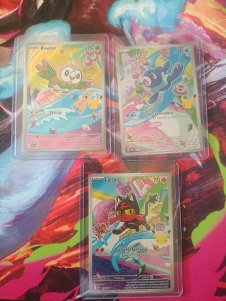Cartas Pokémon iniciales Alola primer compañero