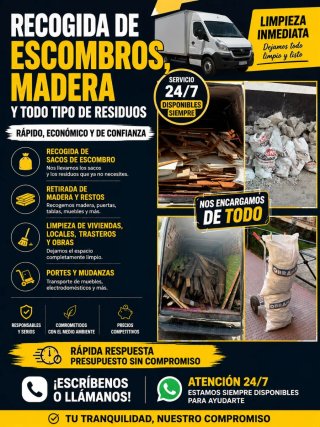 Recogida de escombros
