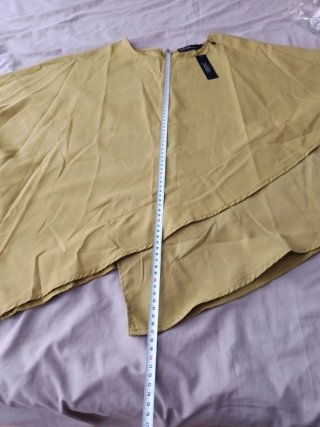 Blusa ZARA Talla Única Amarilla