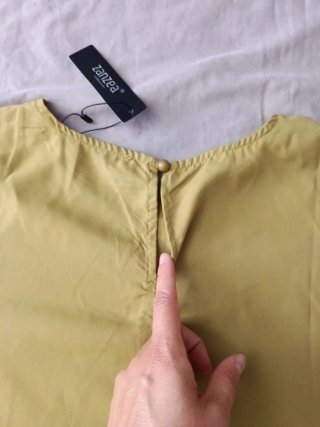 Blusa ZARA Talla Única Amarilla