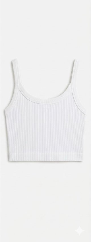 Top blanco Stradivarius
