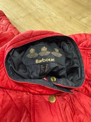 Chaqueta Barbour Roja Acolchada