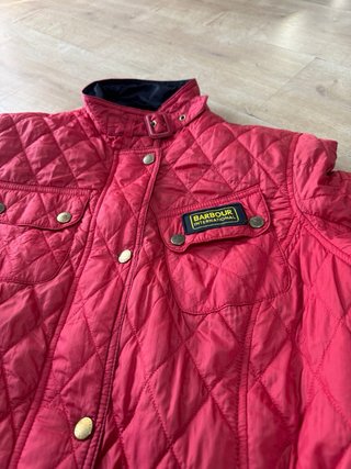 Chaqueta Barbour Roja Acolchada